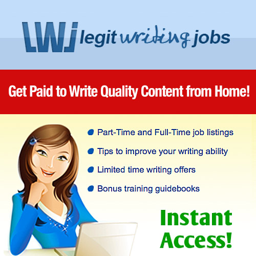 legitimate work at home writing jobs