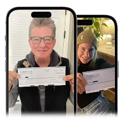 Real users with their first paychecks