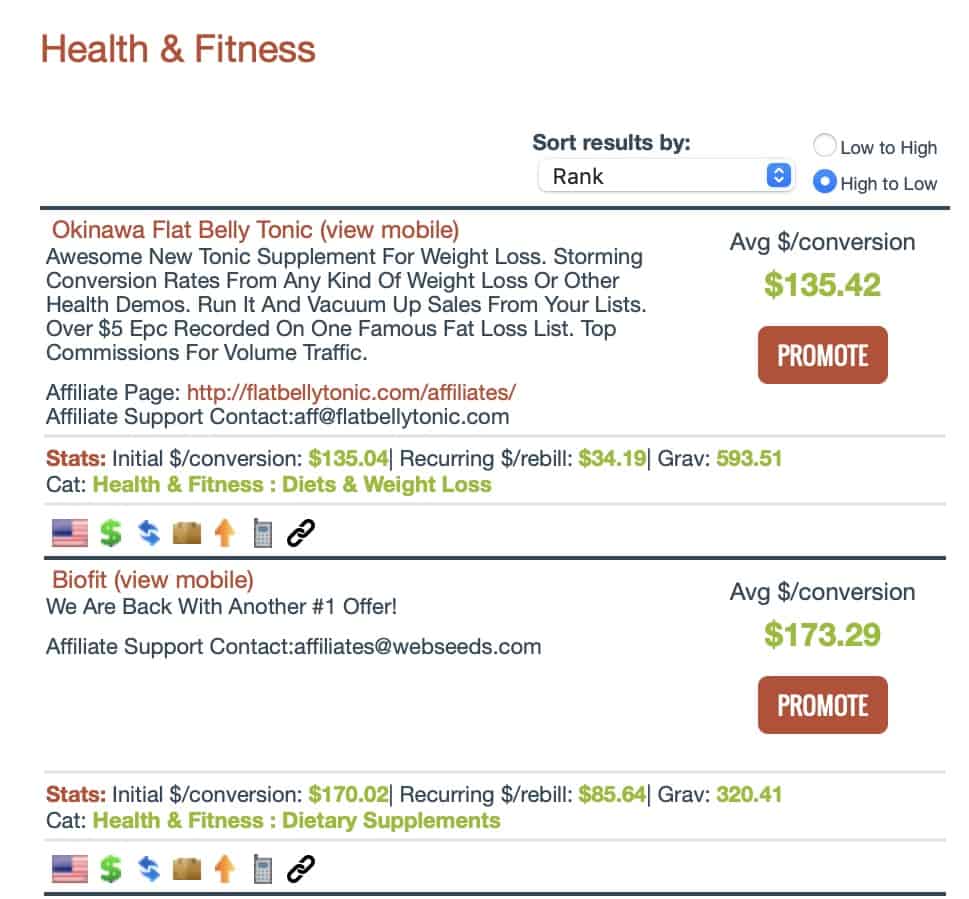 ClickBank health and fitness supplements to promote