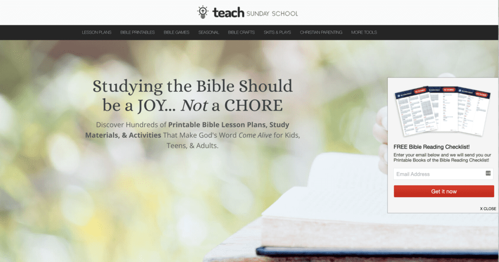 teach sunday school