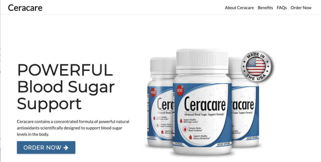 ceracare supplement for blood sugar