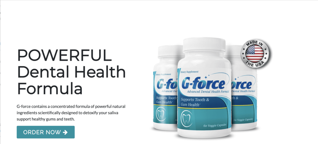 gforce teeth & gums dental health supplement