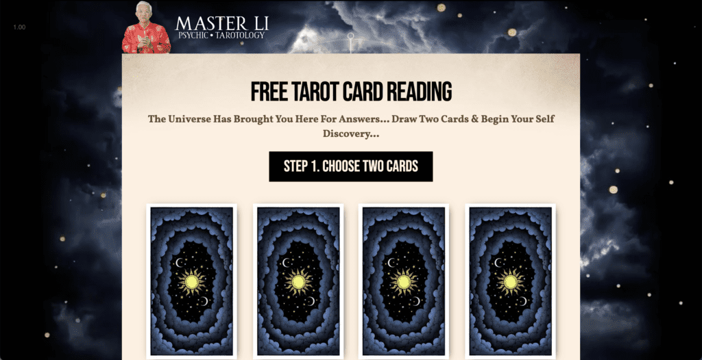 master li tarot card reading