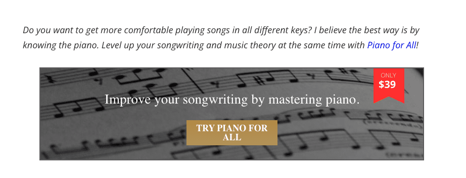 Improve Songwriting Affiliate Offer CTA