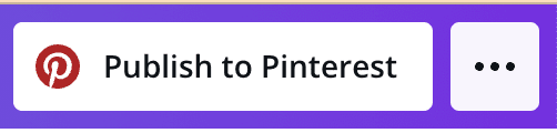 Publish To Pinterest Button In Canva