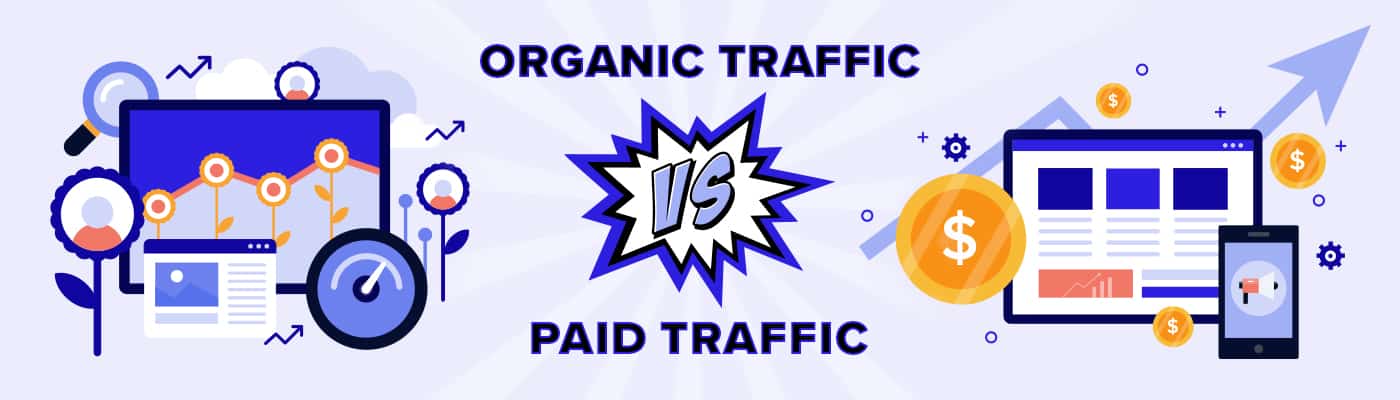 organic traffic vs paid traffic