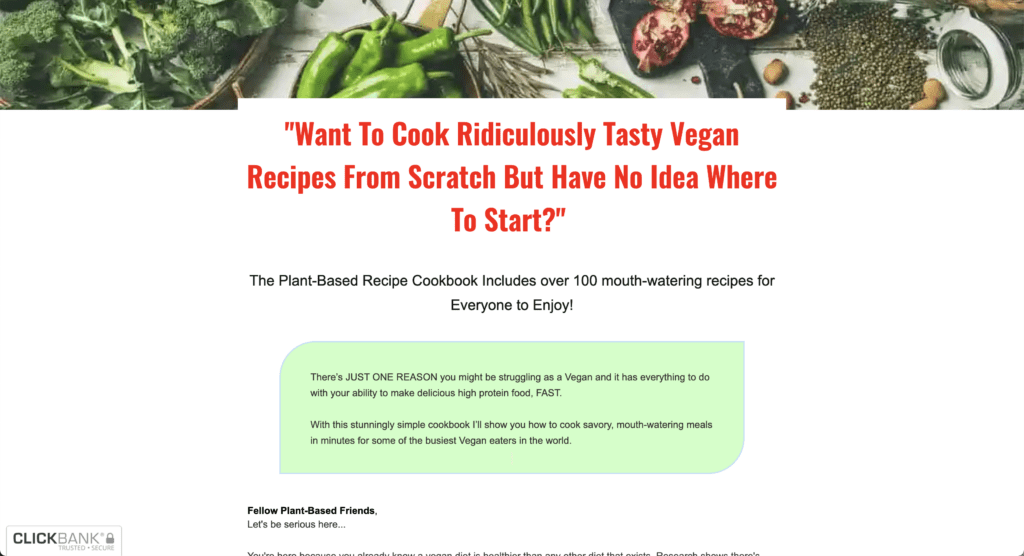 Plant Based Cookbook