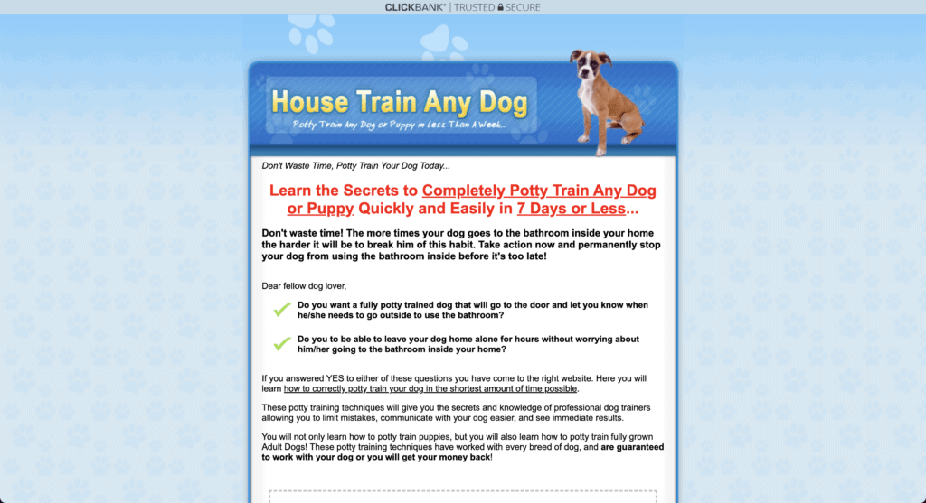 House Train Any Dog