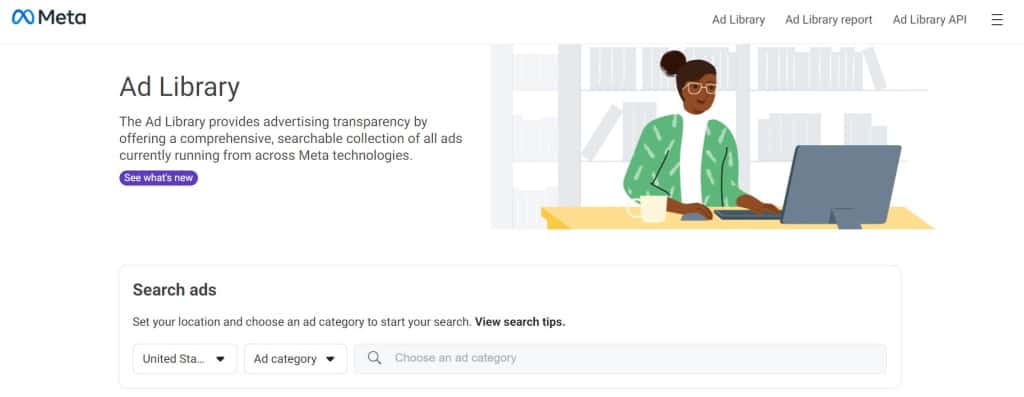 Meta ad library