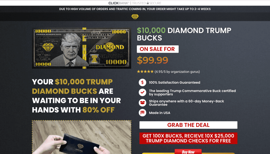 Diamond Trump Bucks